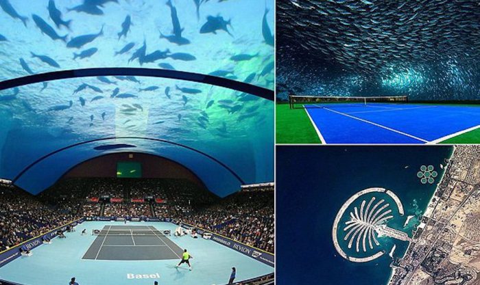 اولین استادیوم زیر آب جهان با سقف شیشه ای در دبی:پروژه ای ۲٫۵ میلیاردی