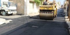  اجرای عملیات روکش آسفالت خیابان بهار ۲ کوی قدس در آبادان